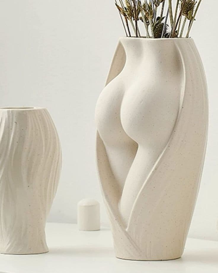 Abstract Body Ceramic Vase